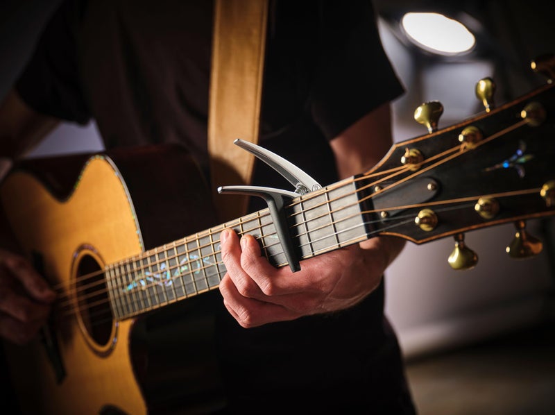 G7th Nashville Guitar Capo - Steel String Silver - 55mm Lightweight, Fast Action Spring Capo - Silicone Protection for Guitar Neck and Tone Clarity - Perfect for 6 String Acoustic or Electric Guitars - Image 2